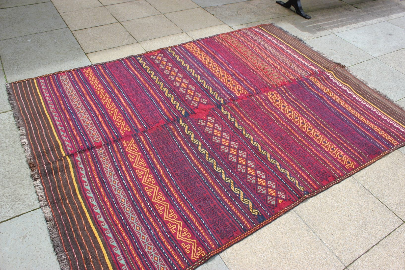 Aimaq kilim in two halves