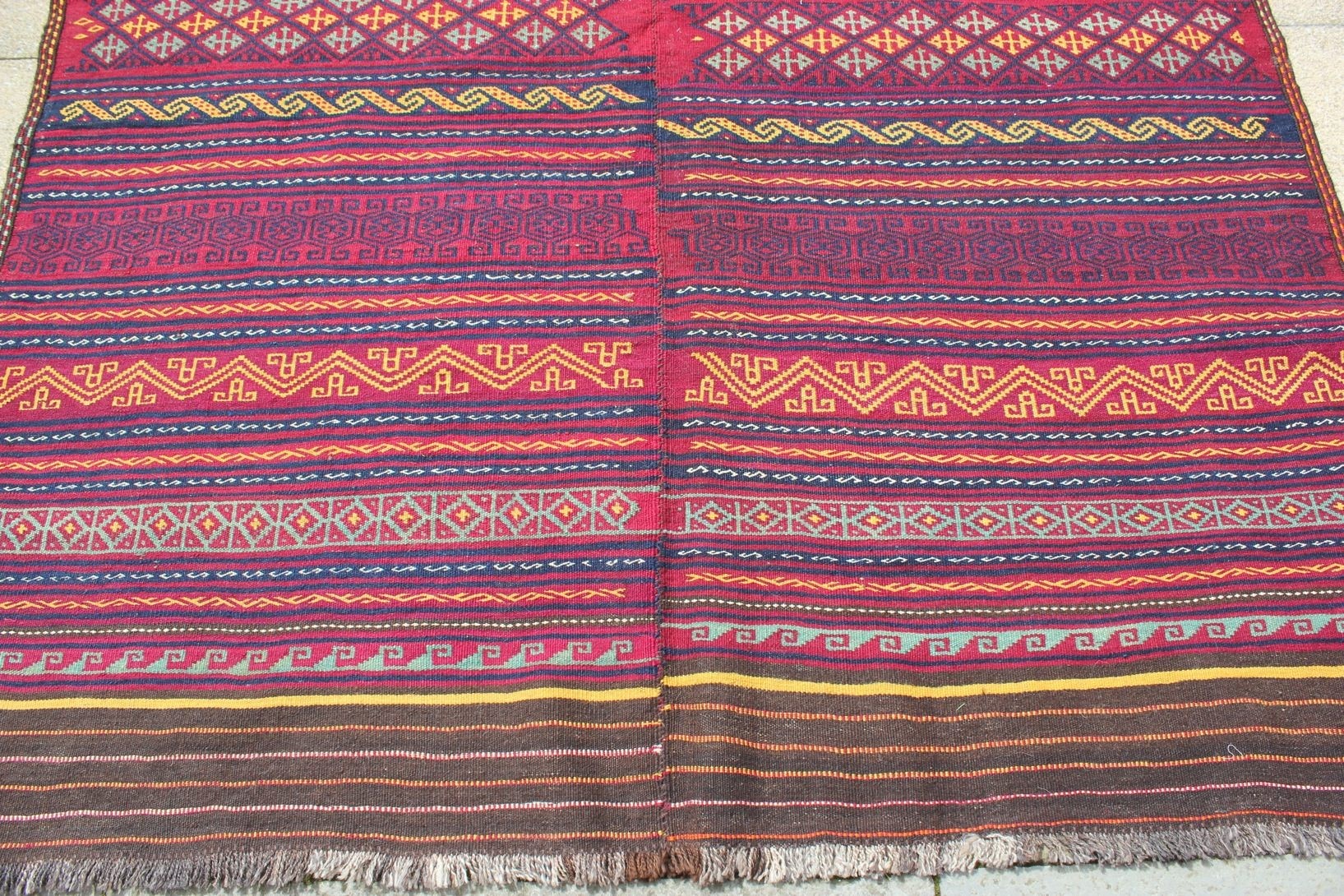 Aimaq kilim in two halves - Image 2