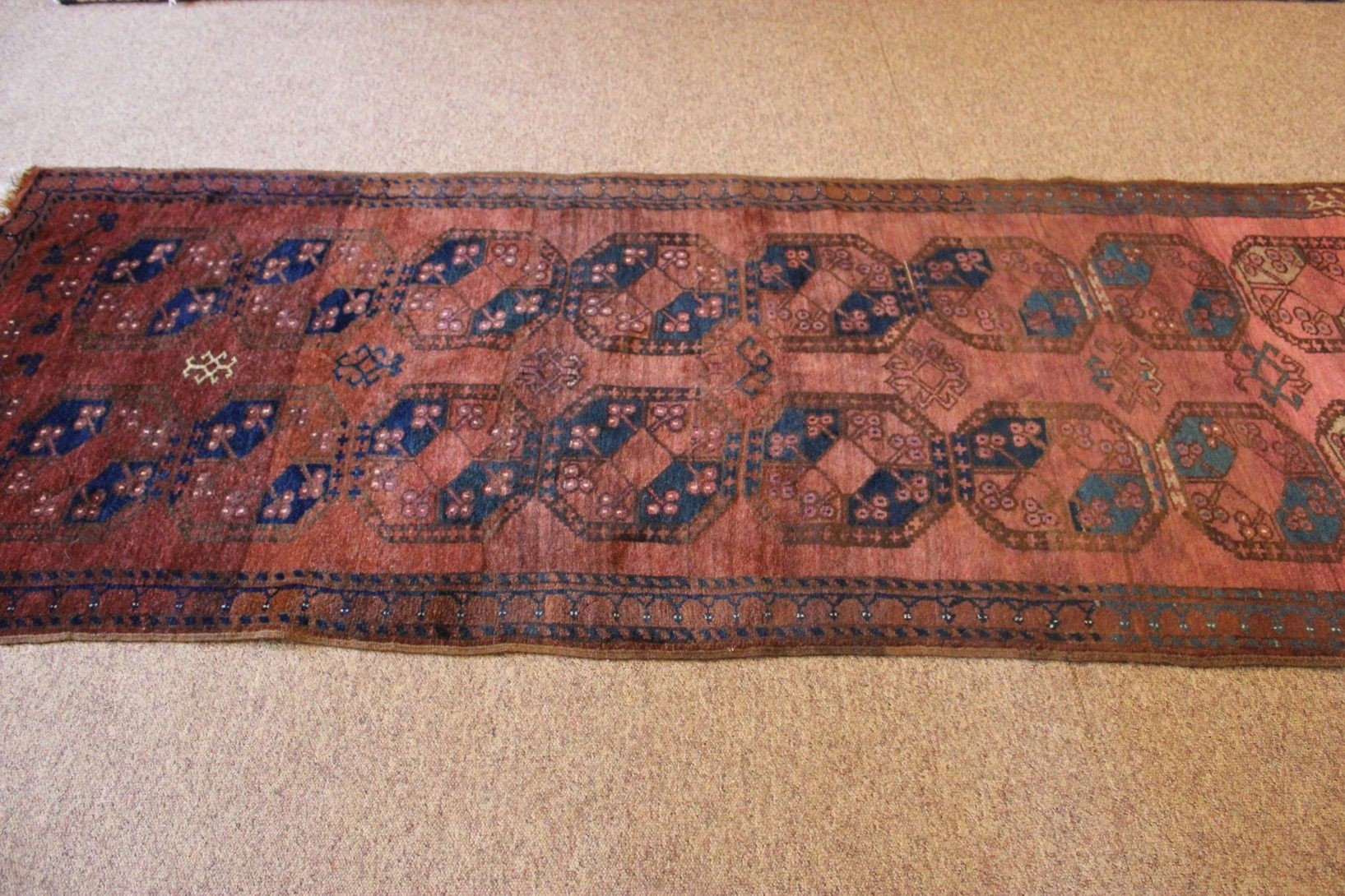 Antique Ersari Turkmen runner.