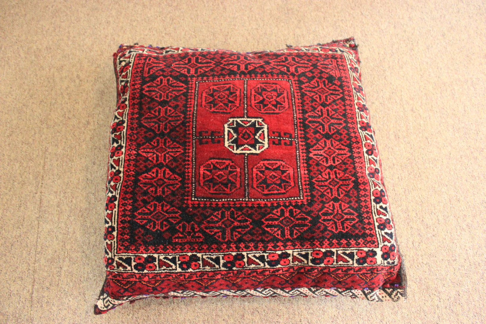 Large Tribal Baluch floor cushion.