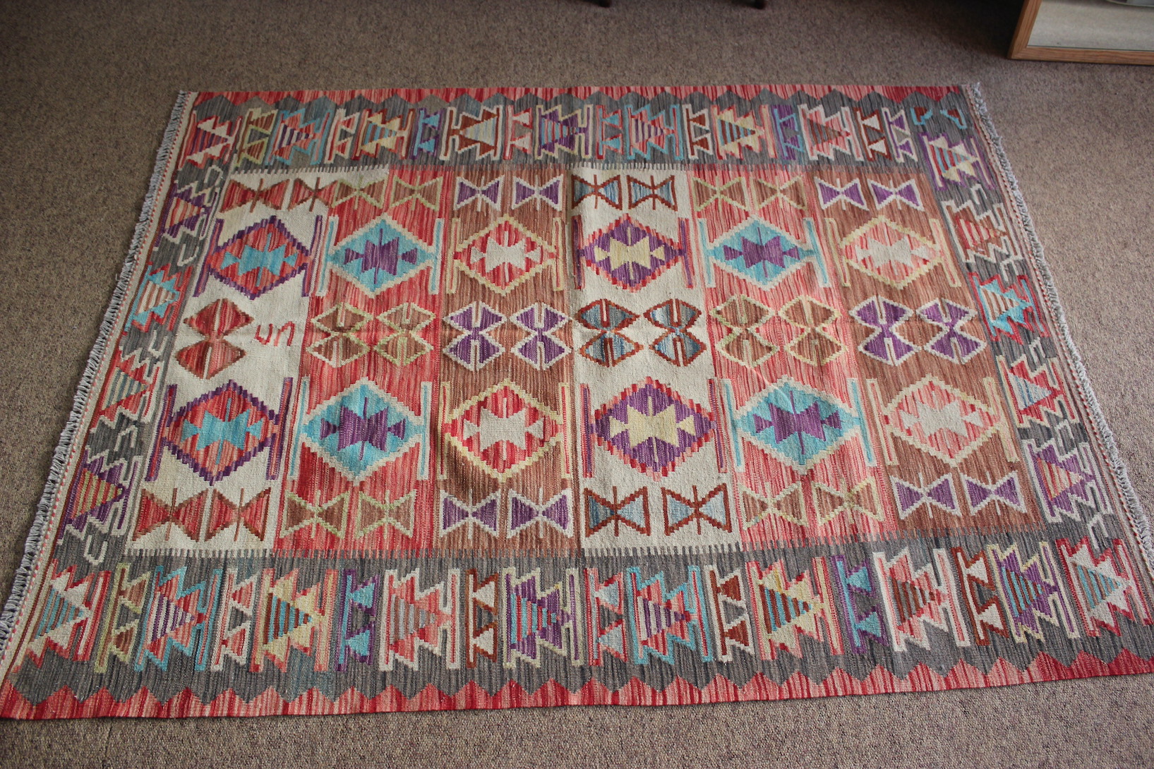 Veg dye kilim. - Image 2