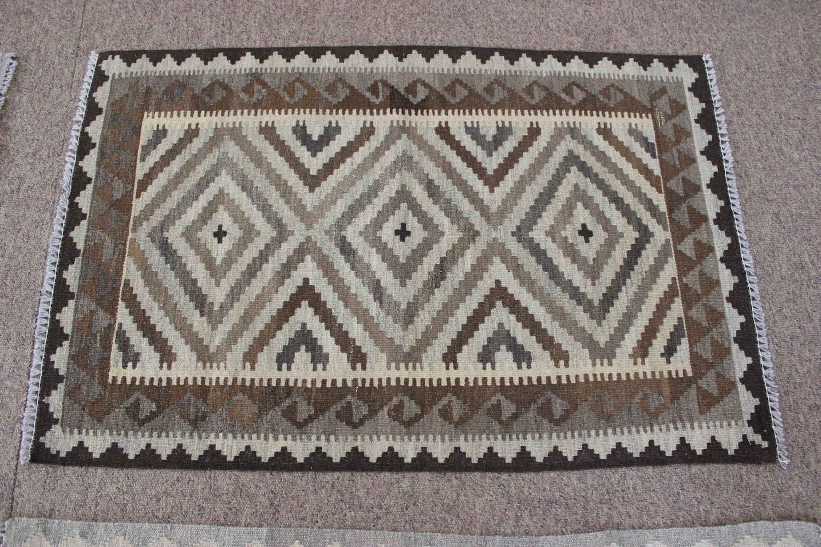 Small pale veg dye kilims. - Image 3