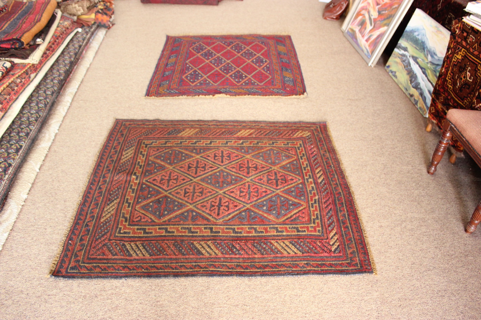 Two Mushwani kilim sofreh