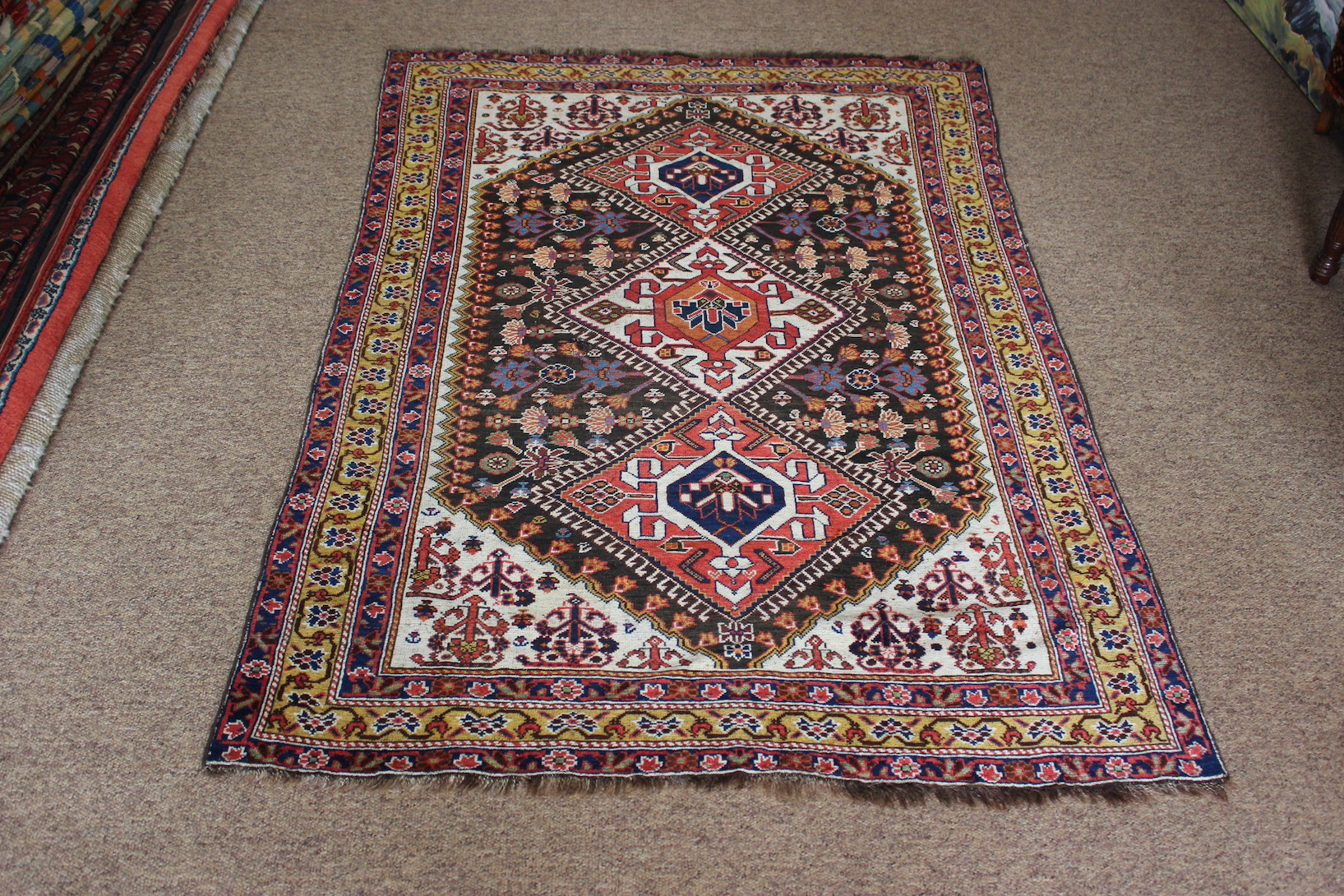 Antique Qashgai Rug - Image 4