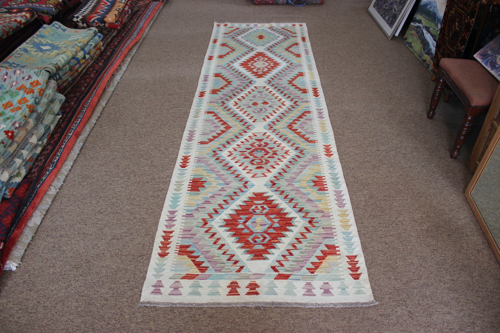 Veg Dye Kilim Runner