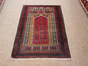 Vintage Baluch Prayer Rug