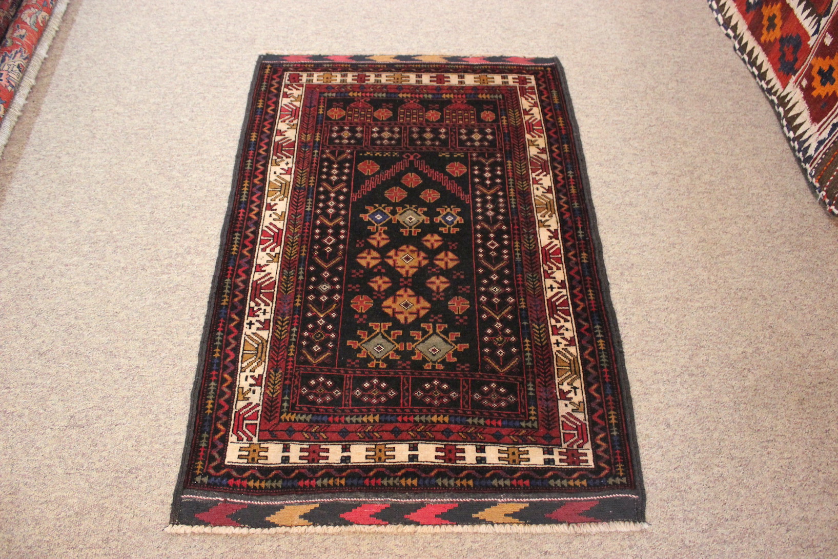 Vintage Baluch Prayer Rug