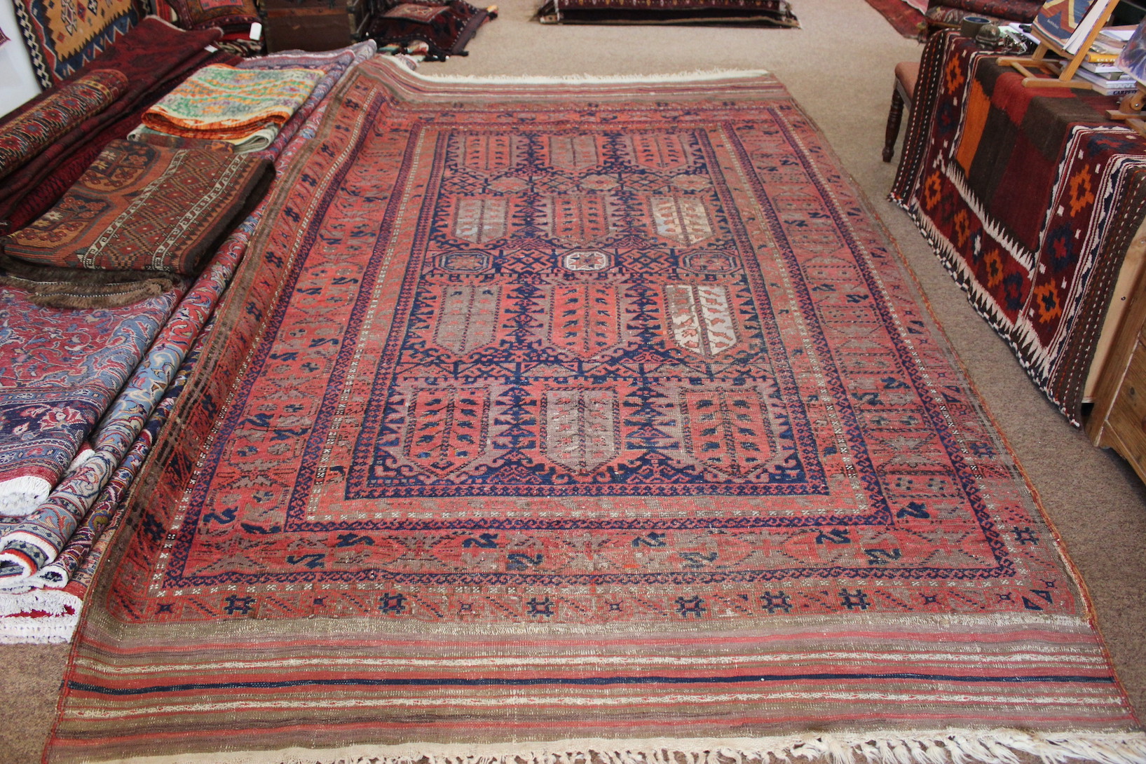 Large Antique Baluch Carpet - Image 2