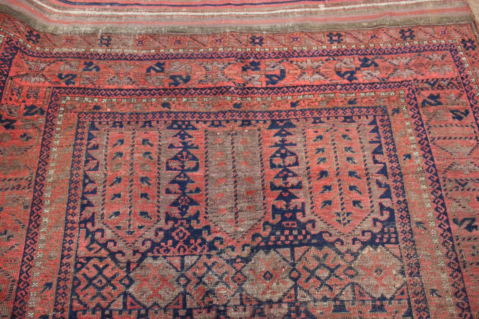 Large Antique Baluch Carpet - Image 7