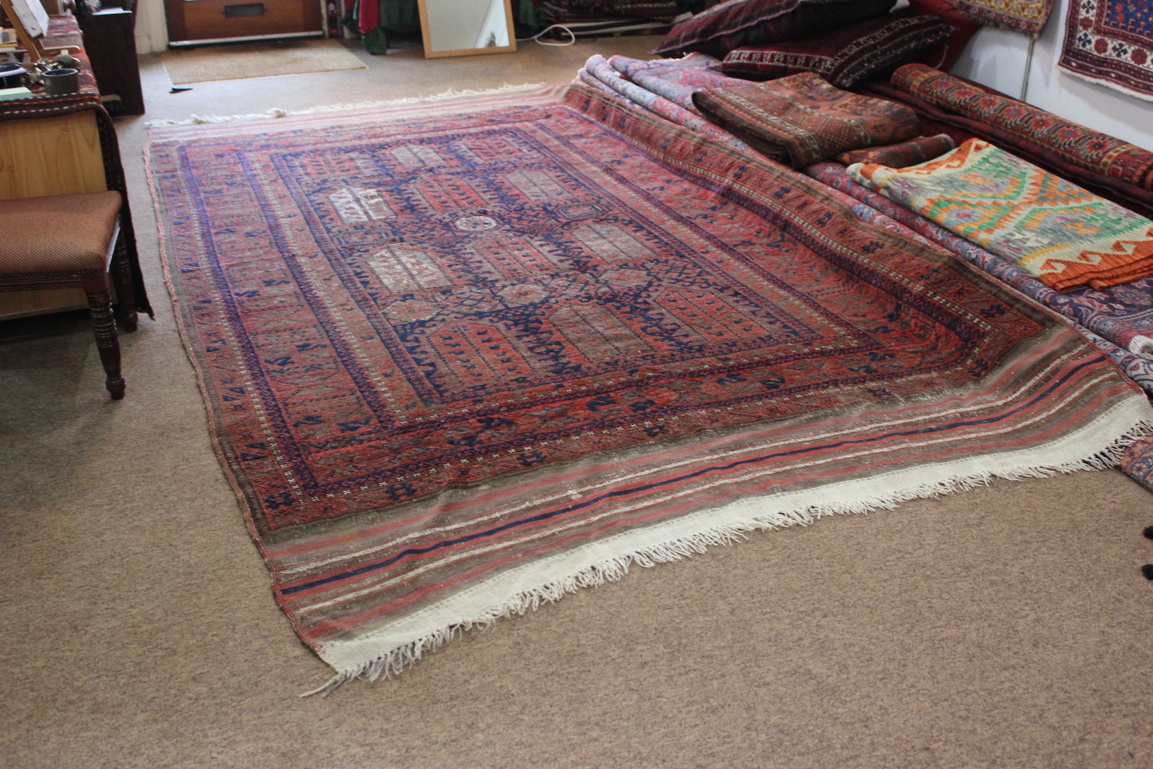 Large Antique Baluch Carpet - Image 5