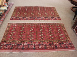 A pair of antique Tekke chuvals