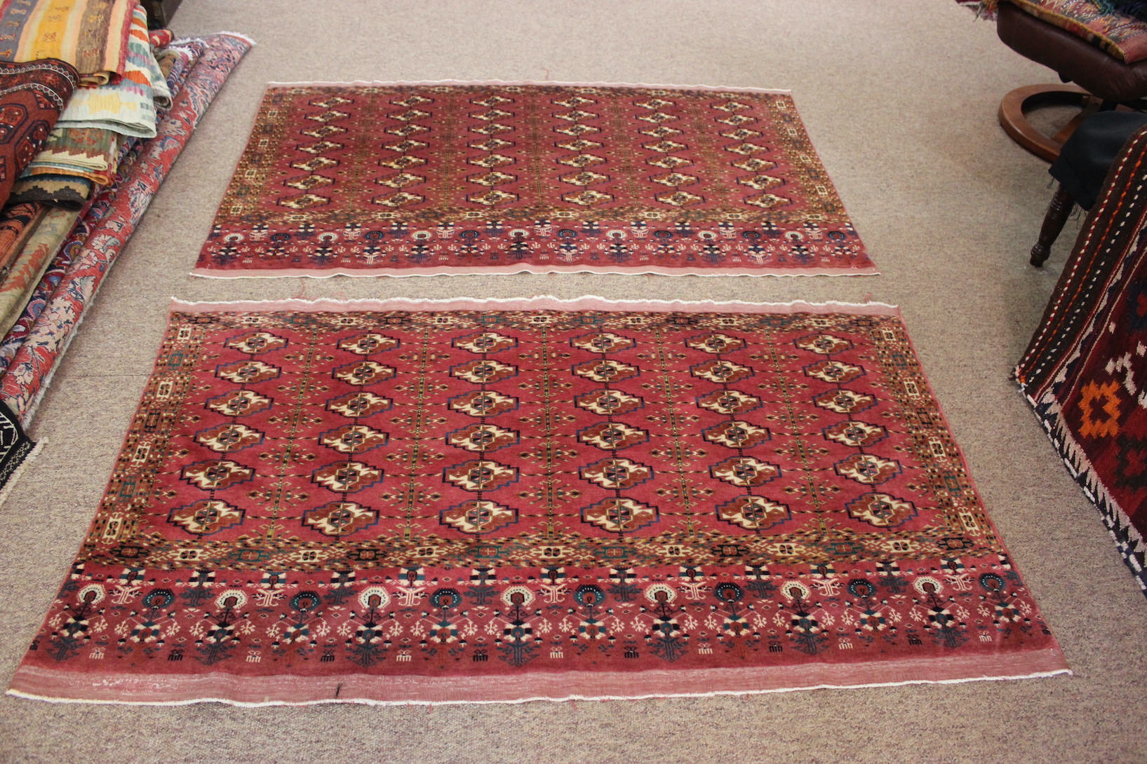 A pair of antique Tekke chuvals