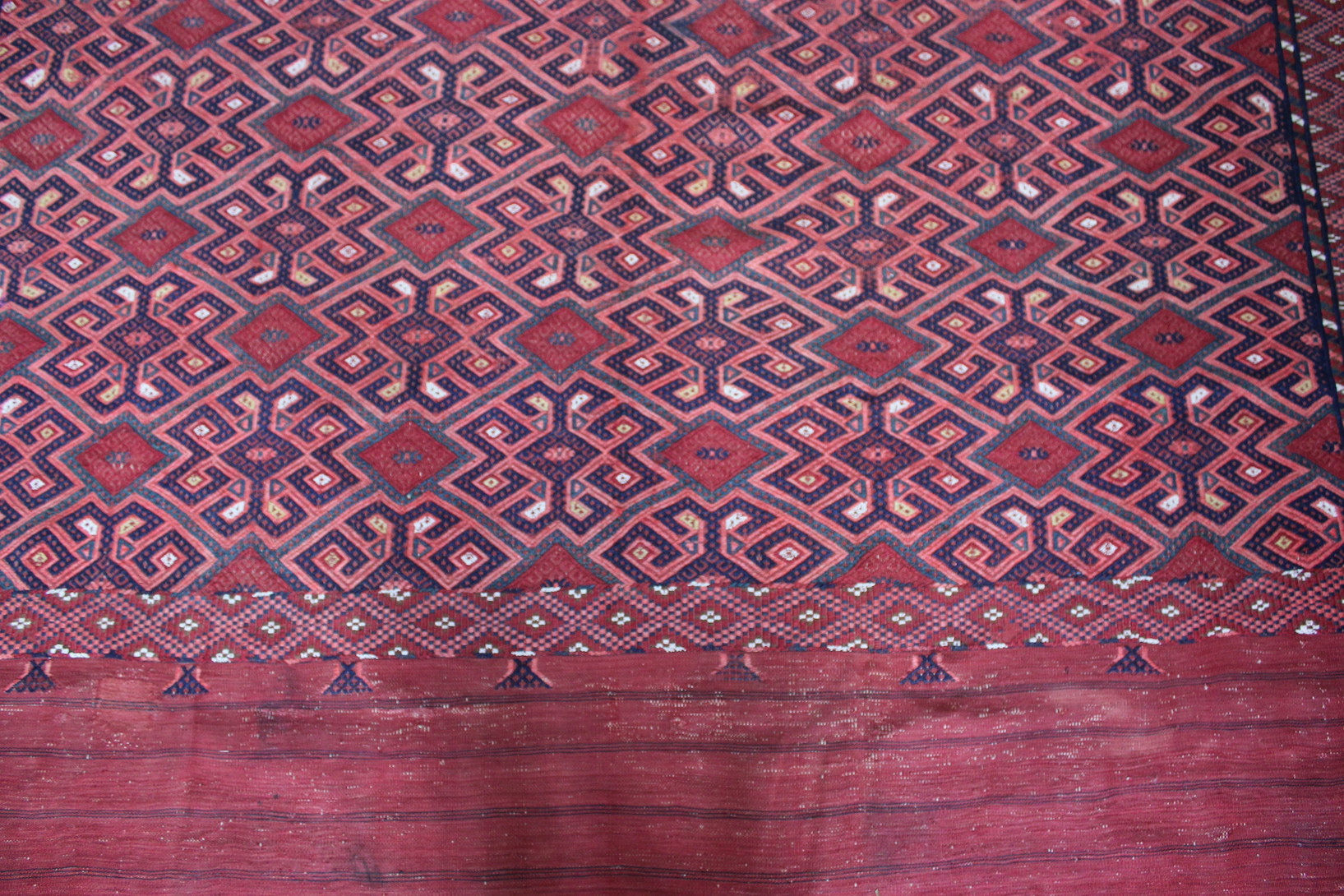 Antique Yomut Turkmen Pallas/Kilim - Image 2