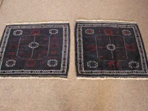 Pair of antique Baluch bag fronts