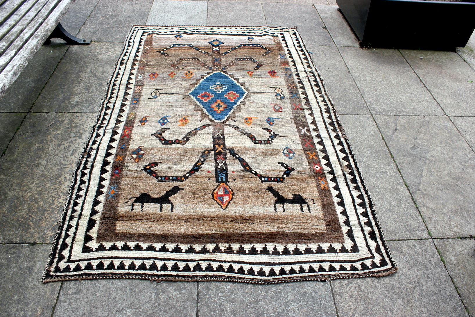 Antique Persian Gabba Rug