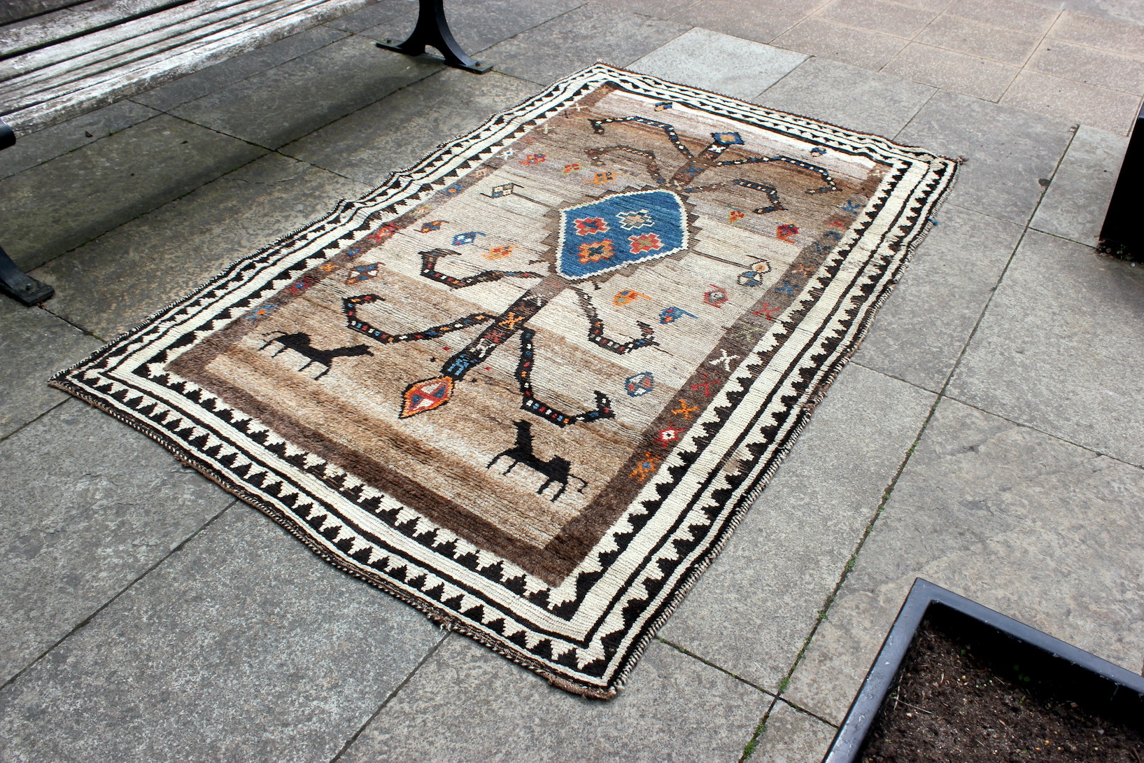 Antique Persian Gabba Rug - Image 7