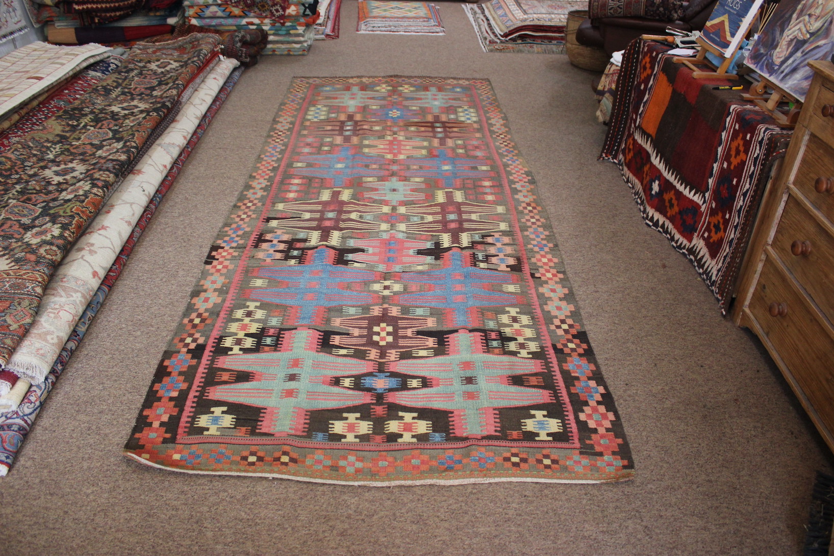 Antique Bidjar Kilim