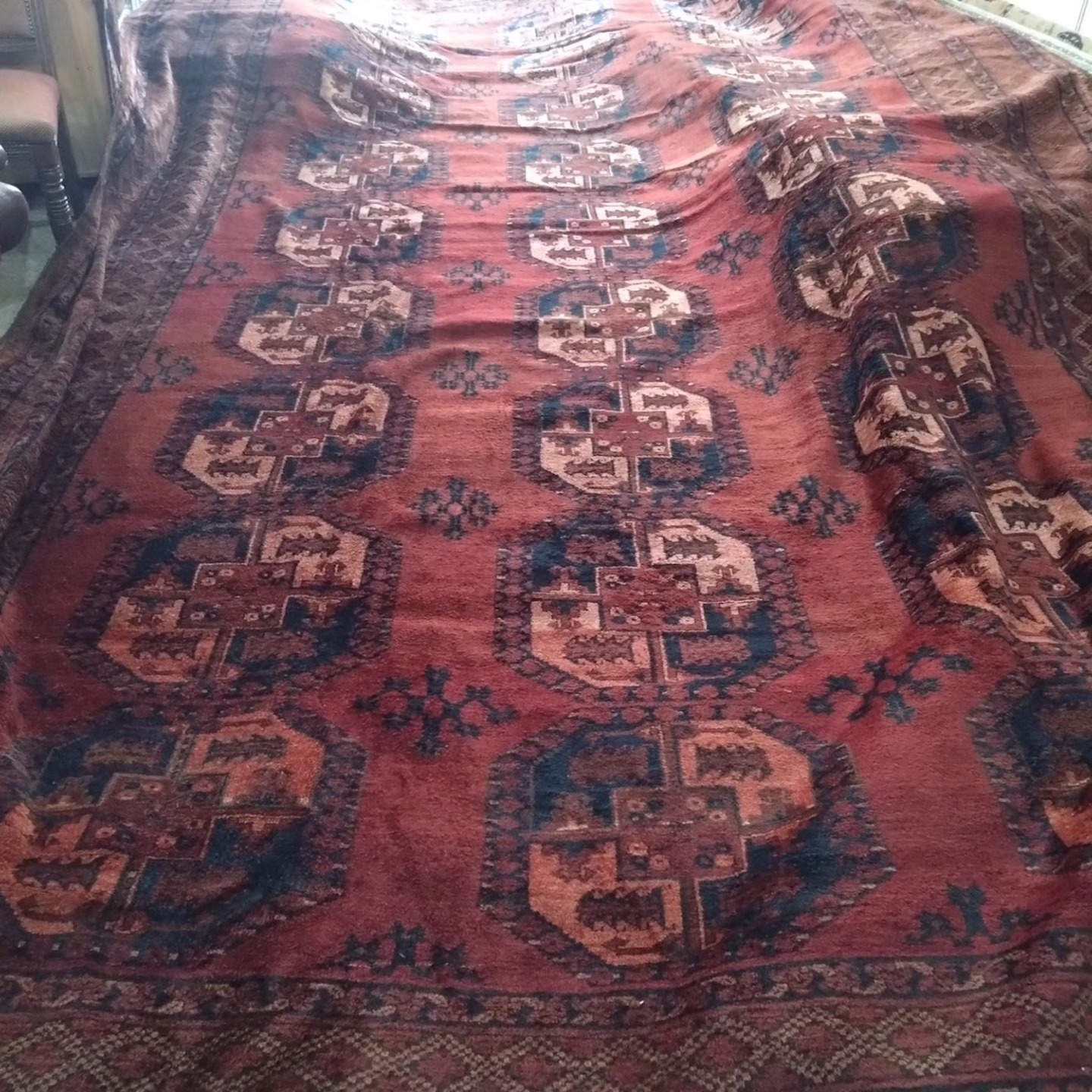Large Antique Ersari Carpet - Image 2