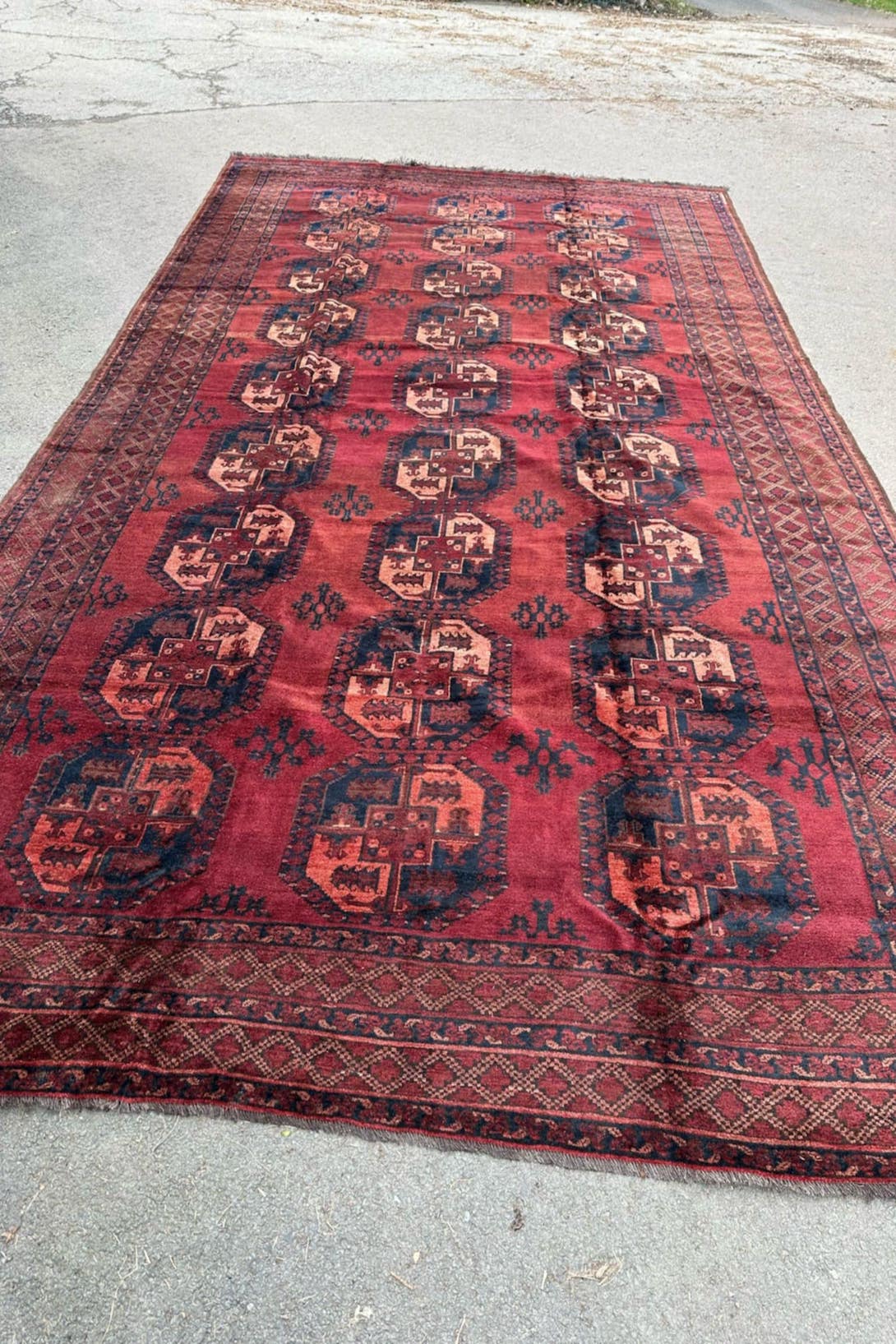 Large Antique Ersari Carpet - Image 5