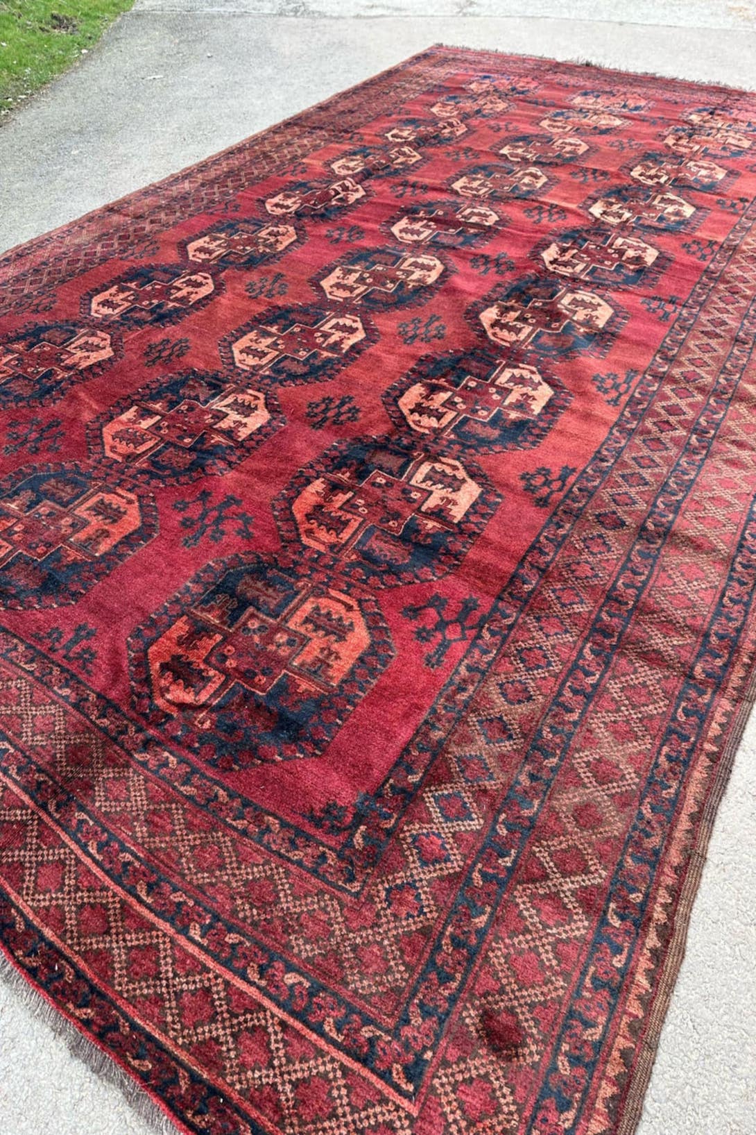 Large Antique Ersari Carpet - Image 6