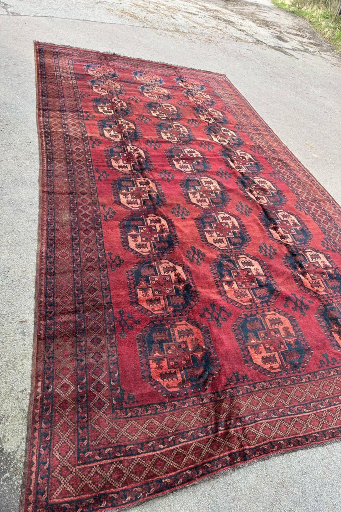 Large Antique Ersari Carpet - Image 7