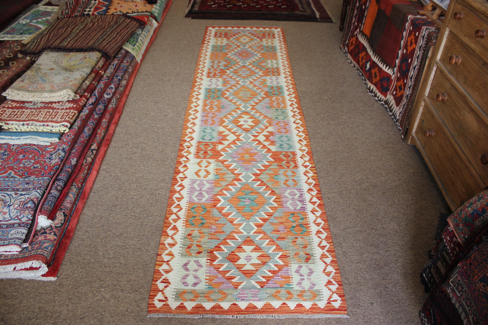 Veg Dye Kilim Runner