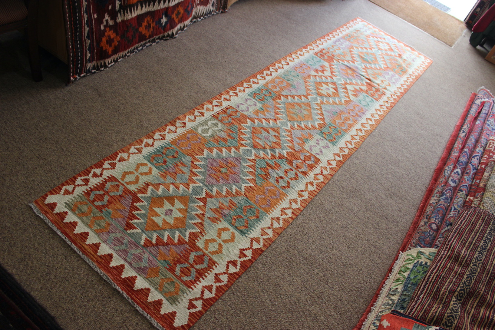 Veg Dye Kilim Runner - Image 3