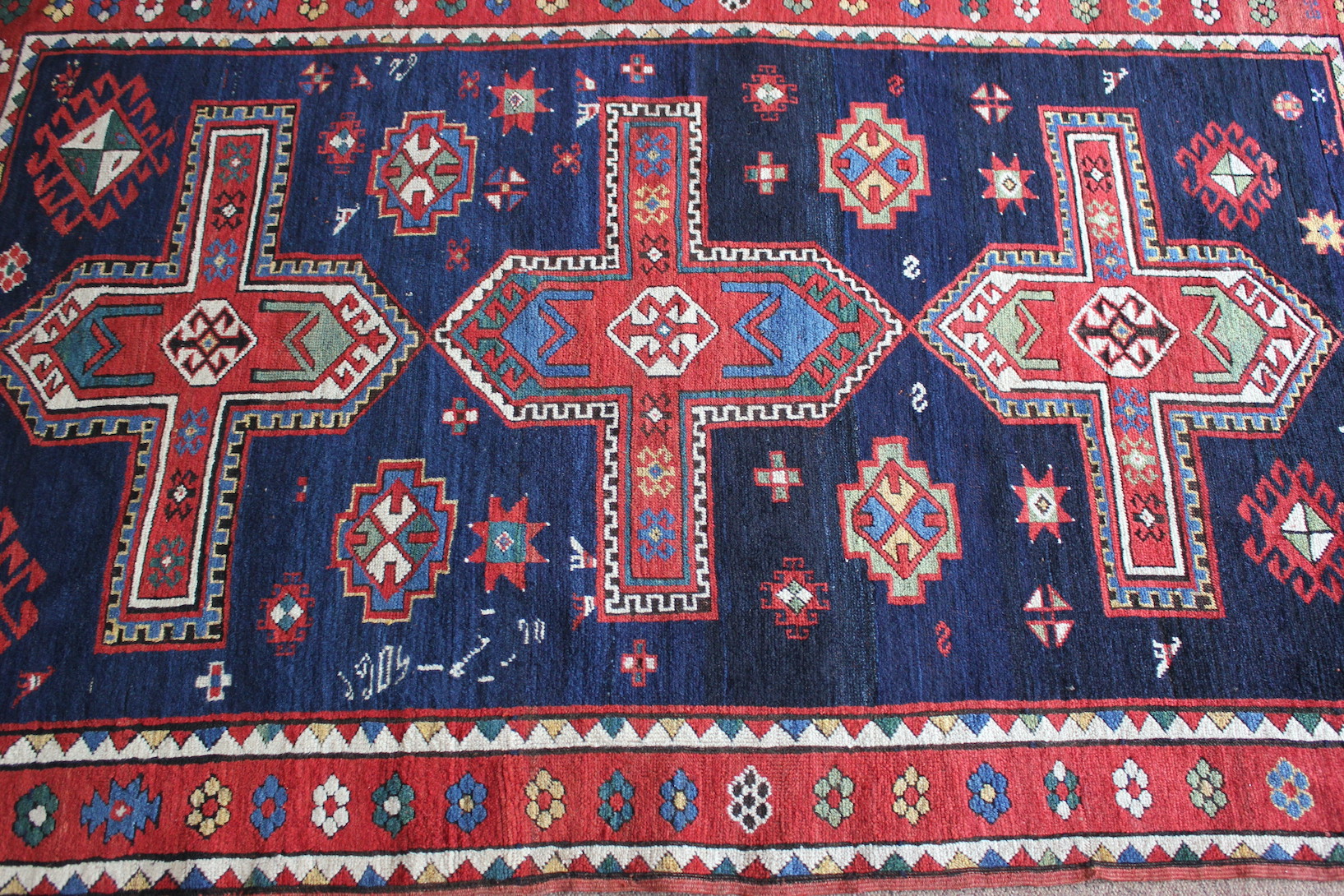 Antique Armenian Kazak rug - Image 2