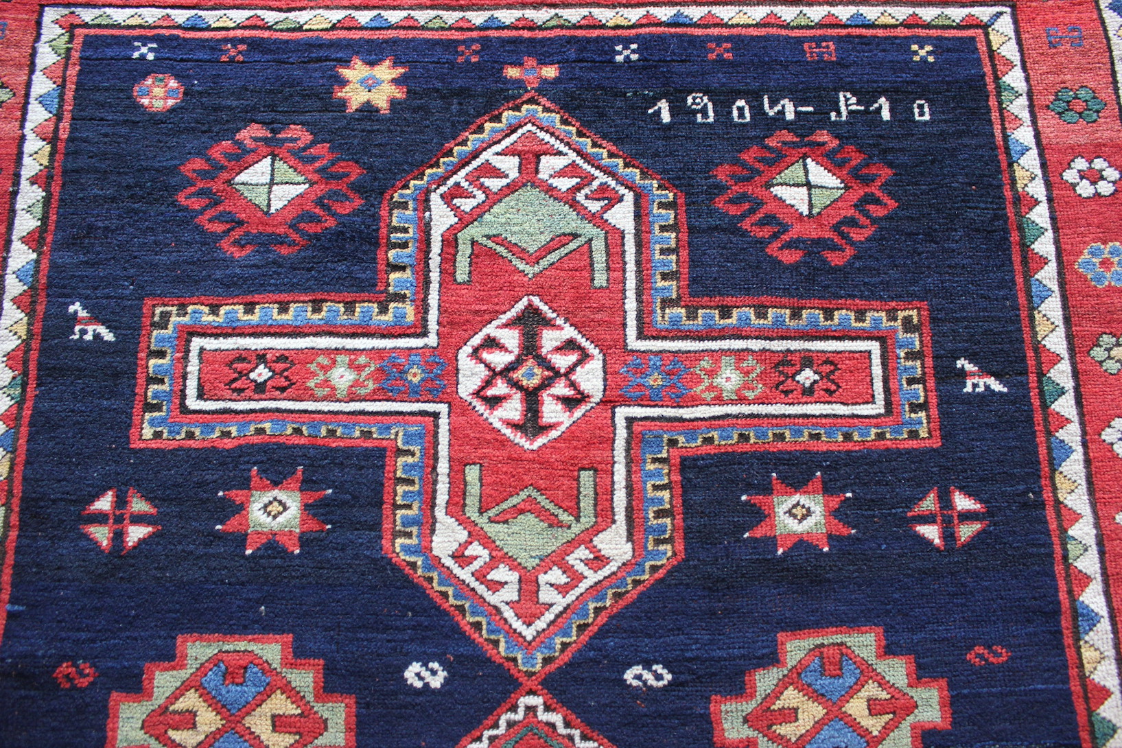 Antique Armenian Kazak rug - Image 3