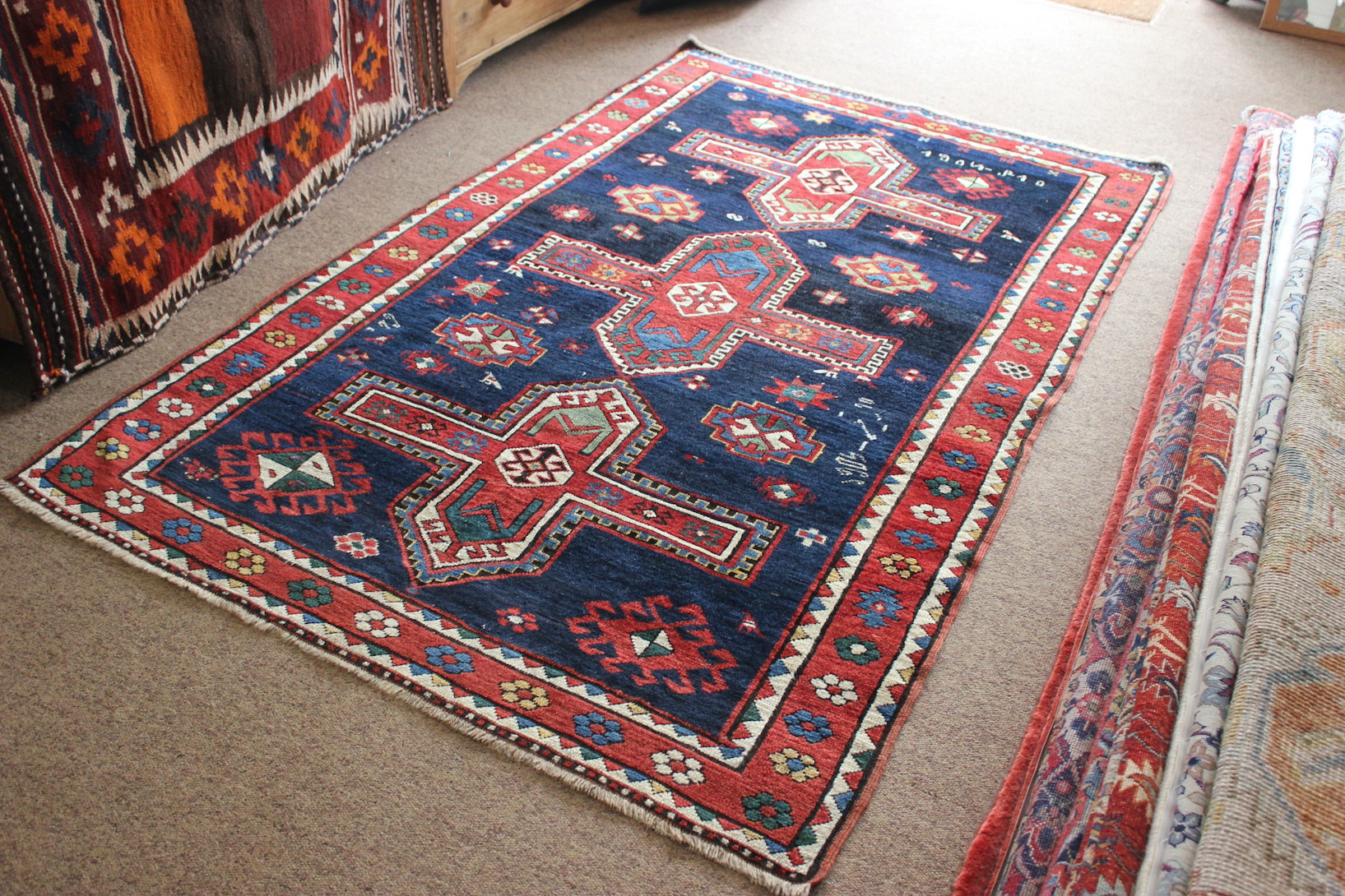 Antique Armenian Kazak rug - Image 6
