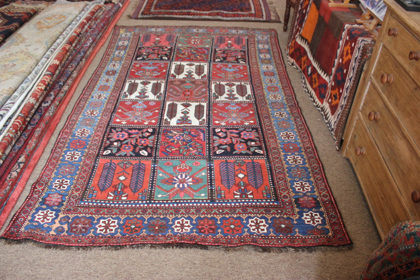 Antique Baktiari rug