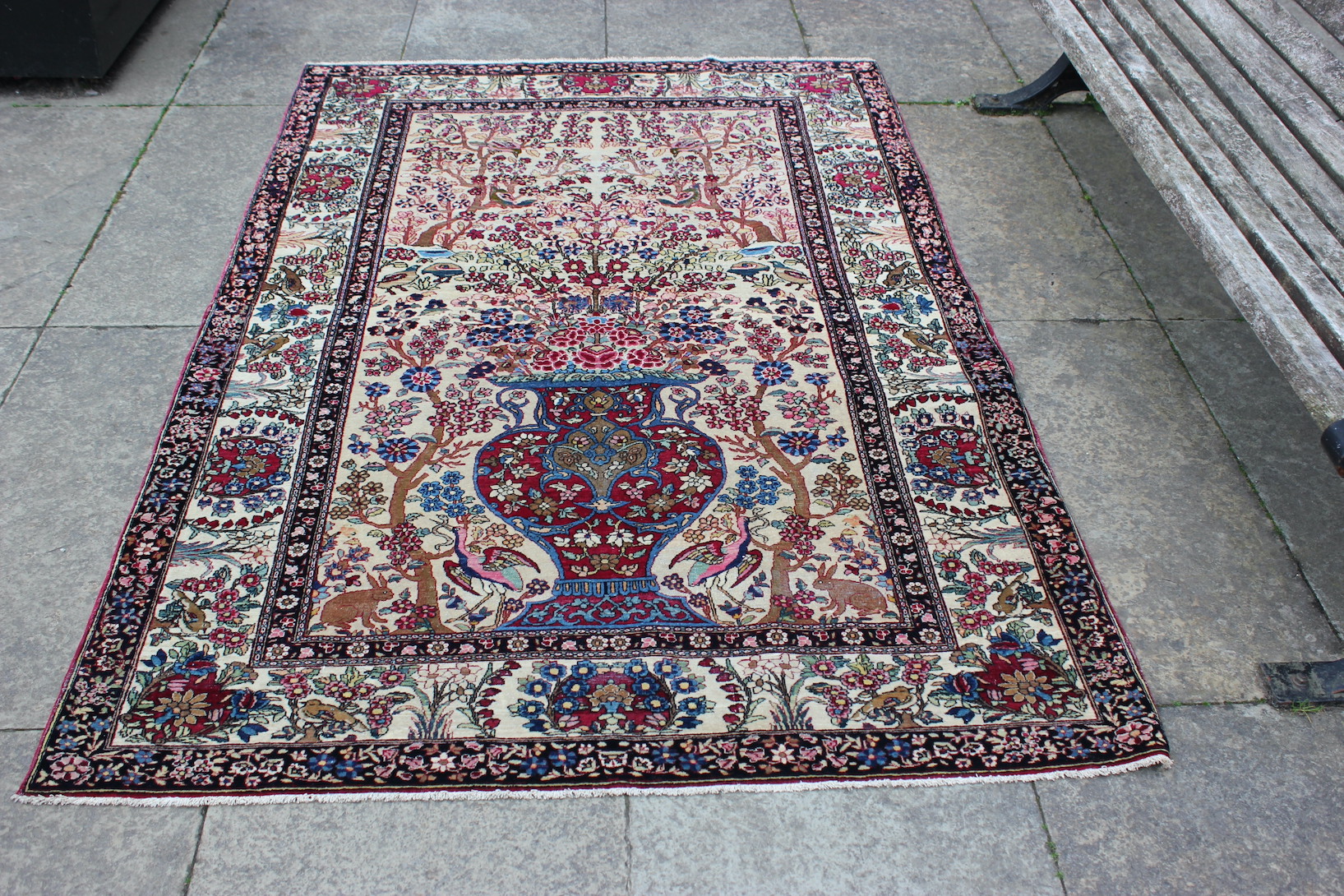 Antique Tehran Workshop Rug