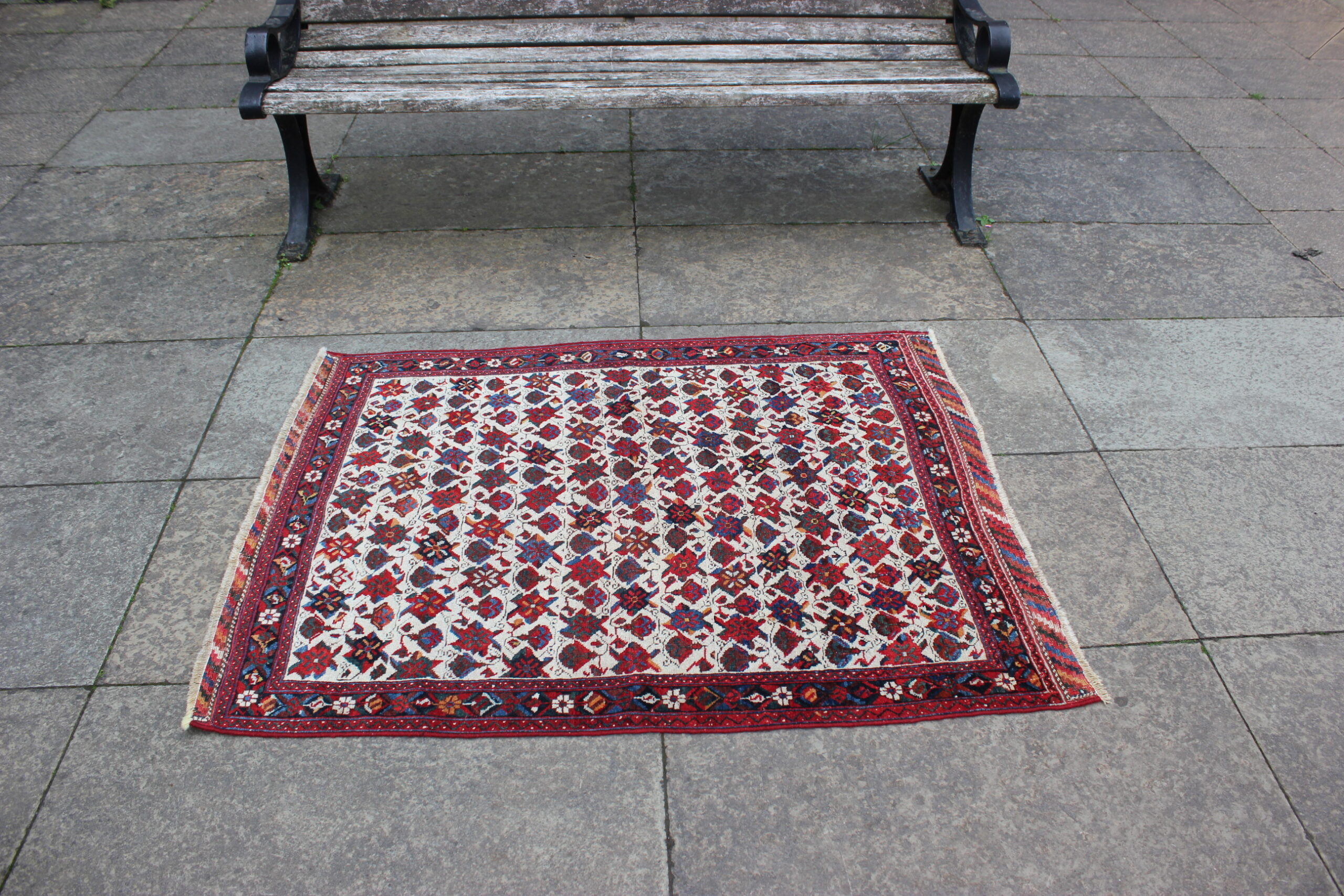 Antique Afshar Wedding Rug - Image 2