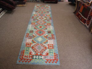 Extra Long Veg Dye Kilim Runner