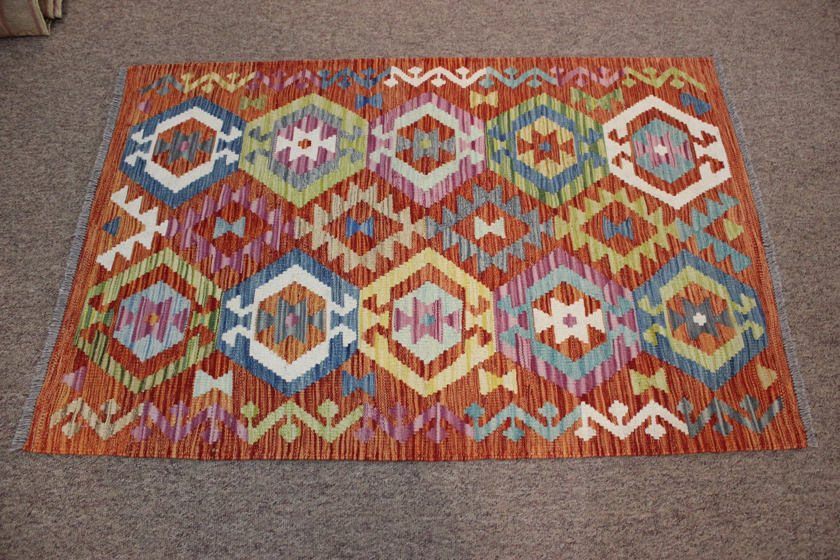 Small Veg Dye Kilim - Image 2