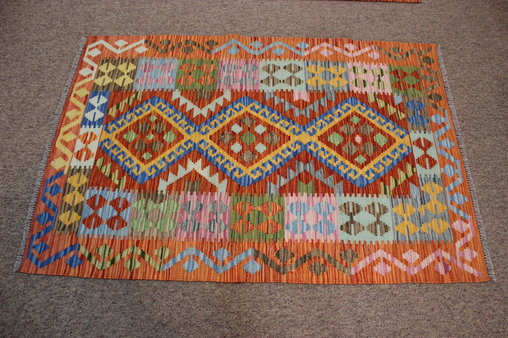 Small Veg Dye Kilim - Image 3