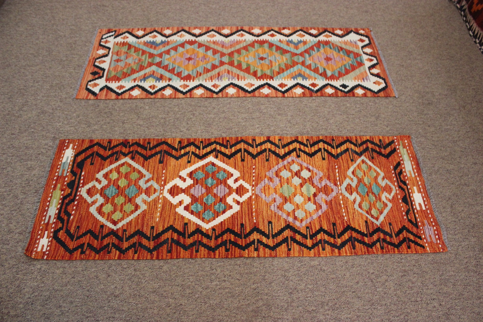 Small Veg Dye Kilim Runners