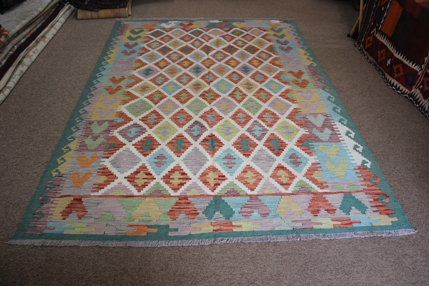 Large Veg Dye Kilim