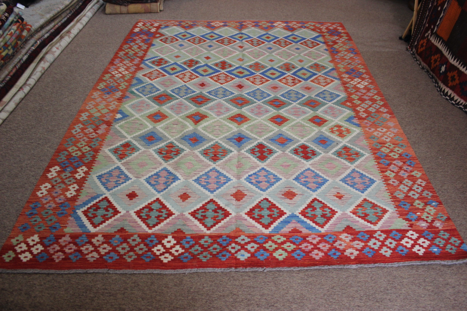 Large Veg Dye Kilim