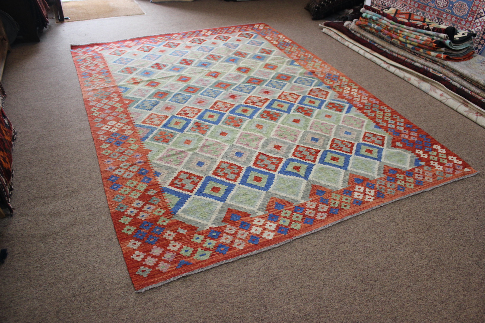 Large Veg Dye Kilim - Image 3