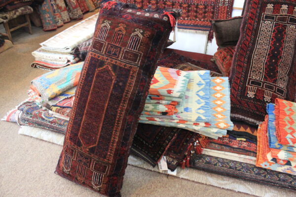 Large Tribal Baluch floor cushion. - Image 3