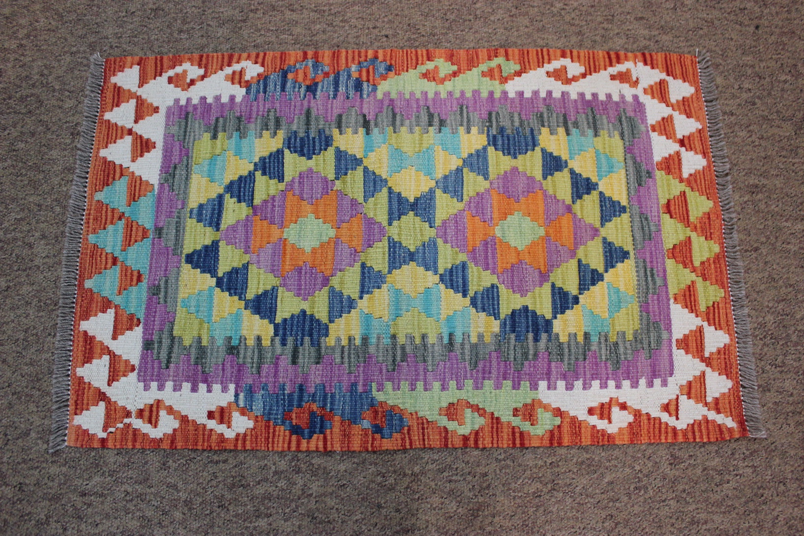 Small Veg Dye Kilim - Image 3