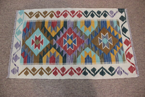 Small Veg Dye Kilim - Image 3