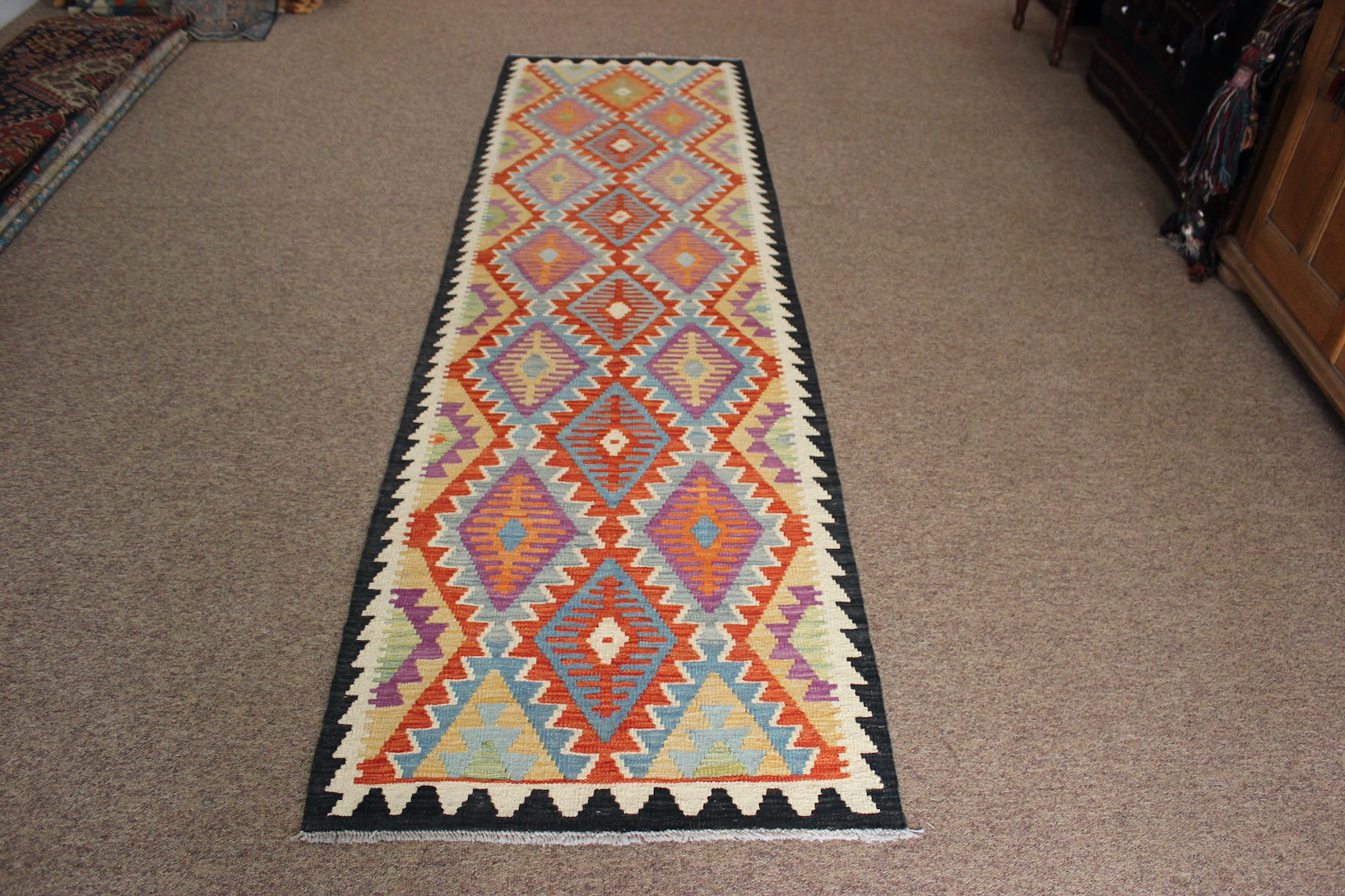 Veg Dye Kilim Runner