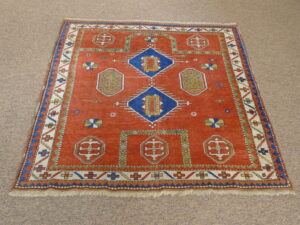 Antique Borchalu Kazak Prayer Rug.