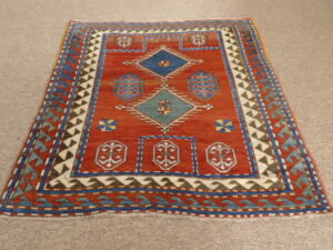 Antique Borchalu Kazak Prayer Rug.