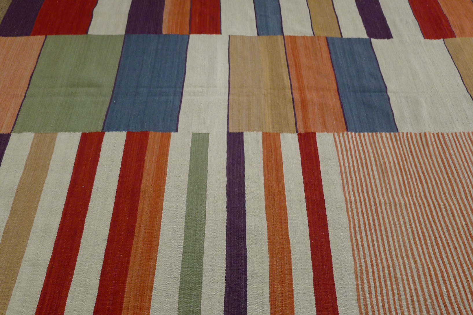 Turkish Mondrian Kilim - Image 3